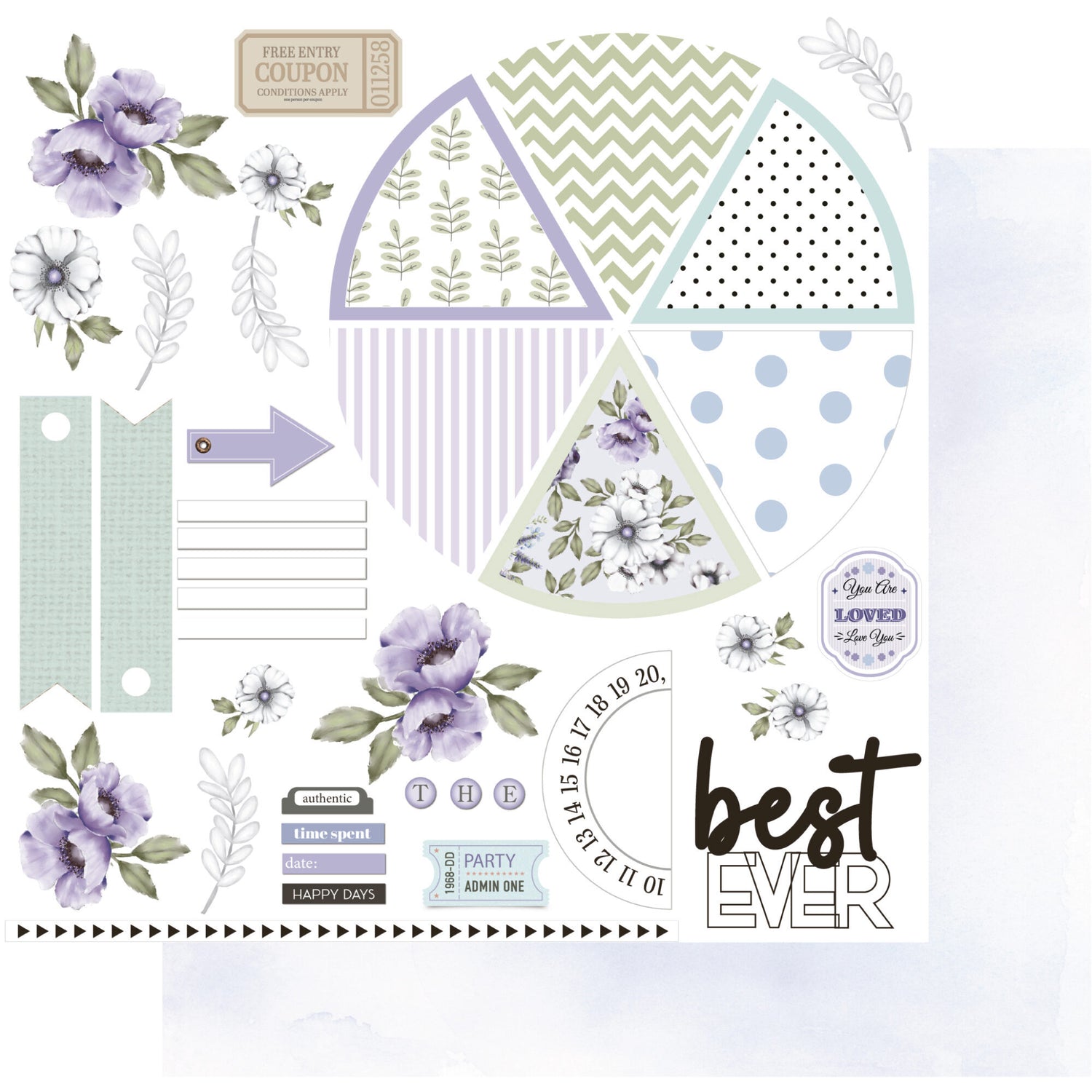 Uniquely Creative Wisteria Lane - Best Ever - Page on a Page Paper