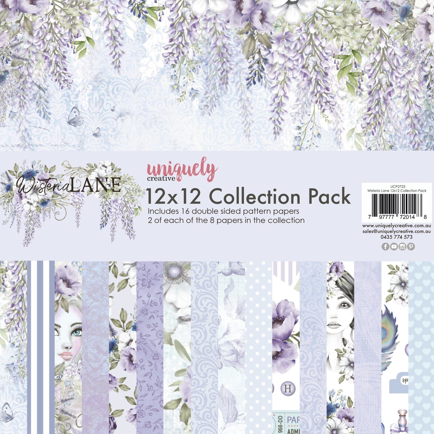 Uniquely Creative Wisteria Lane - 12x12" Collection Pack (16 papers)