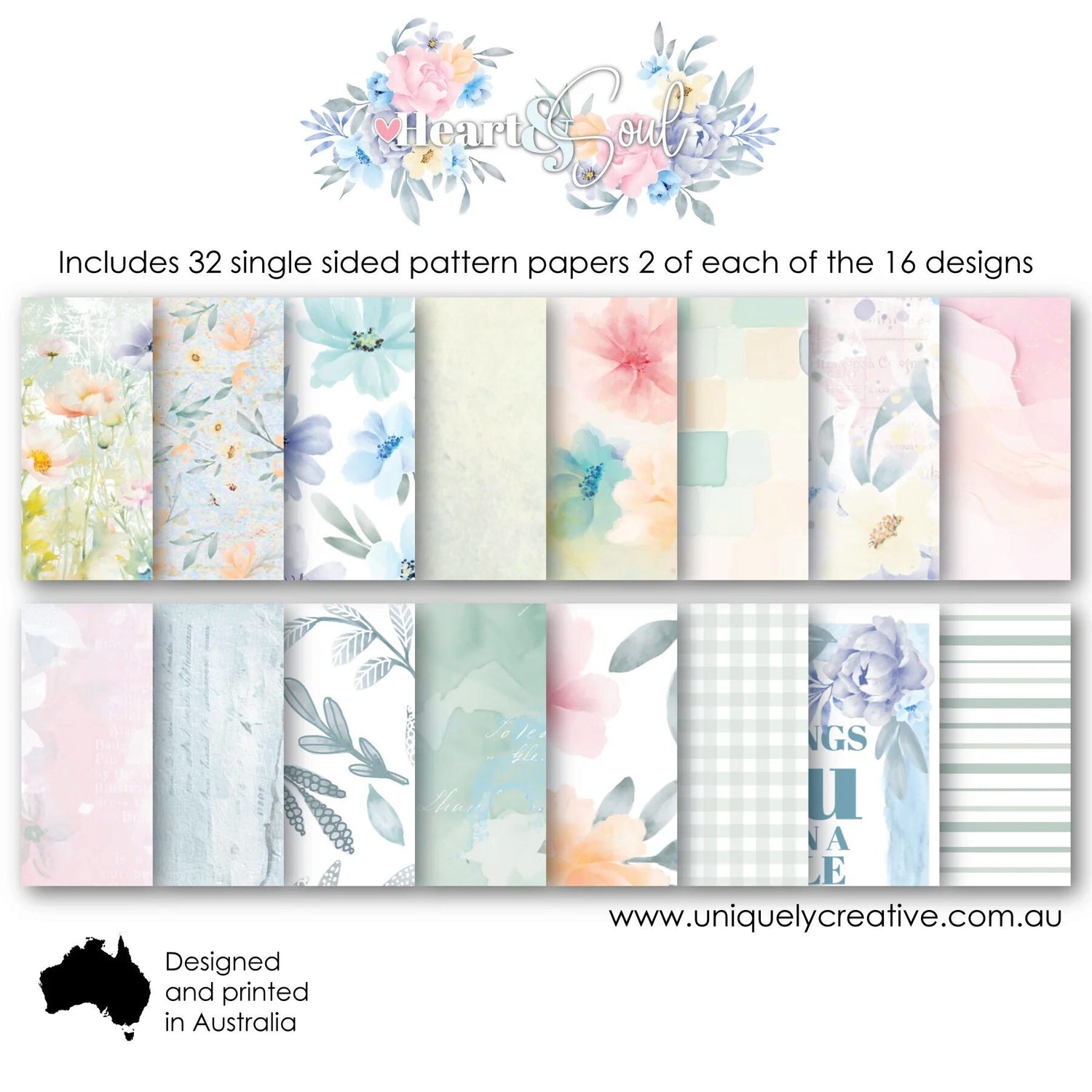 Uniquely Creative Heart & Soul - 6x6" Collection Pack (32 papers)