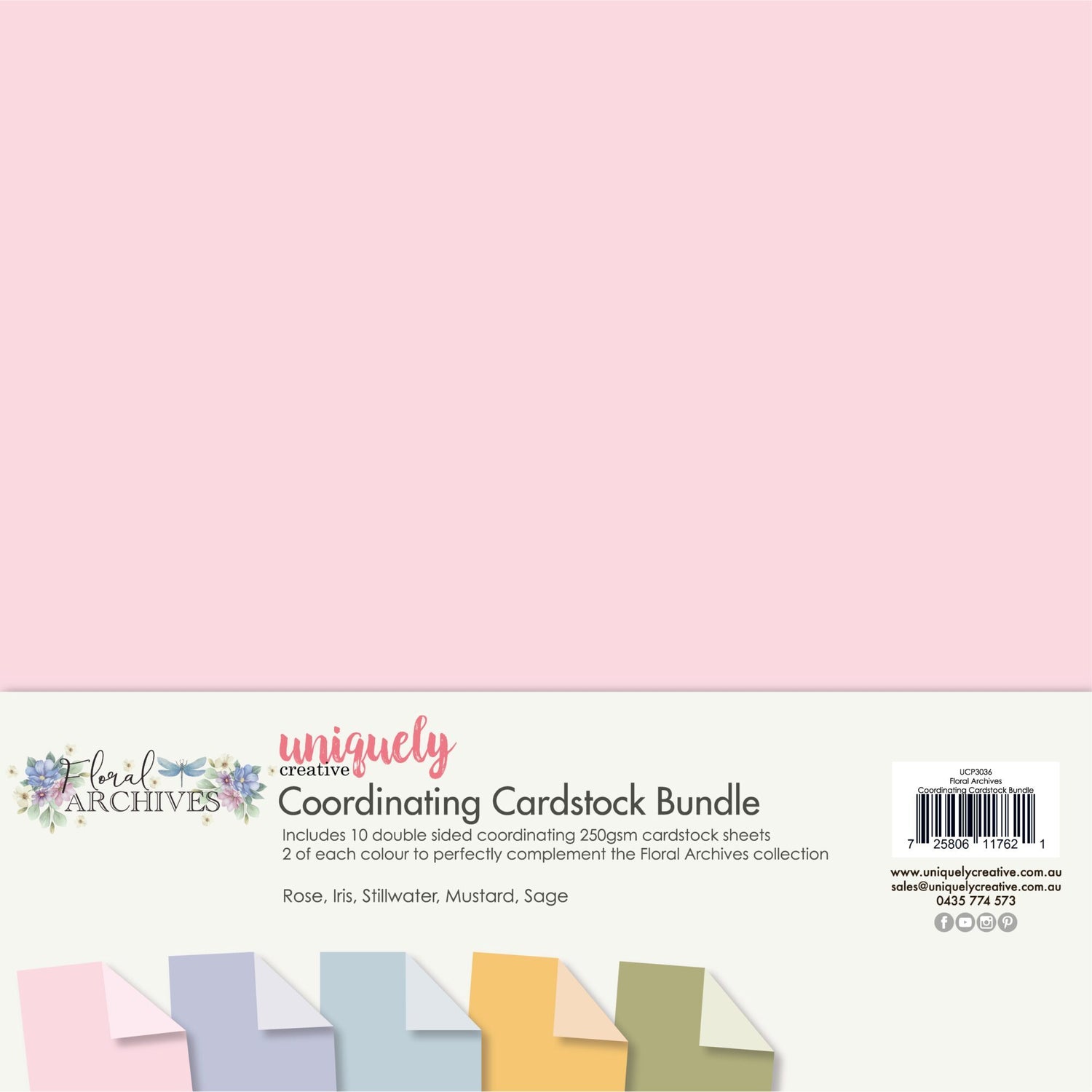 Uniquely Creative Floral Archives - Coordinating Cardstock Bundle