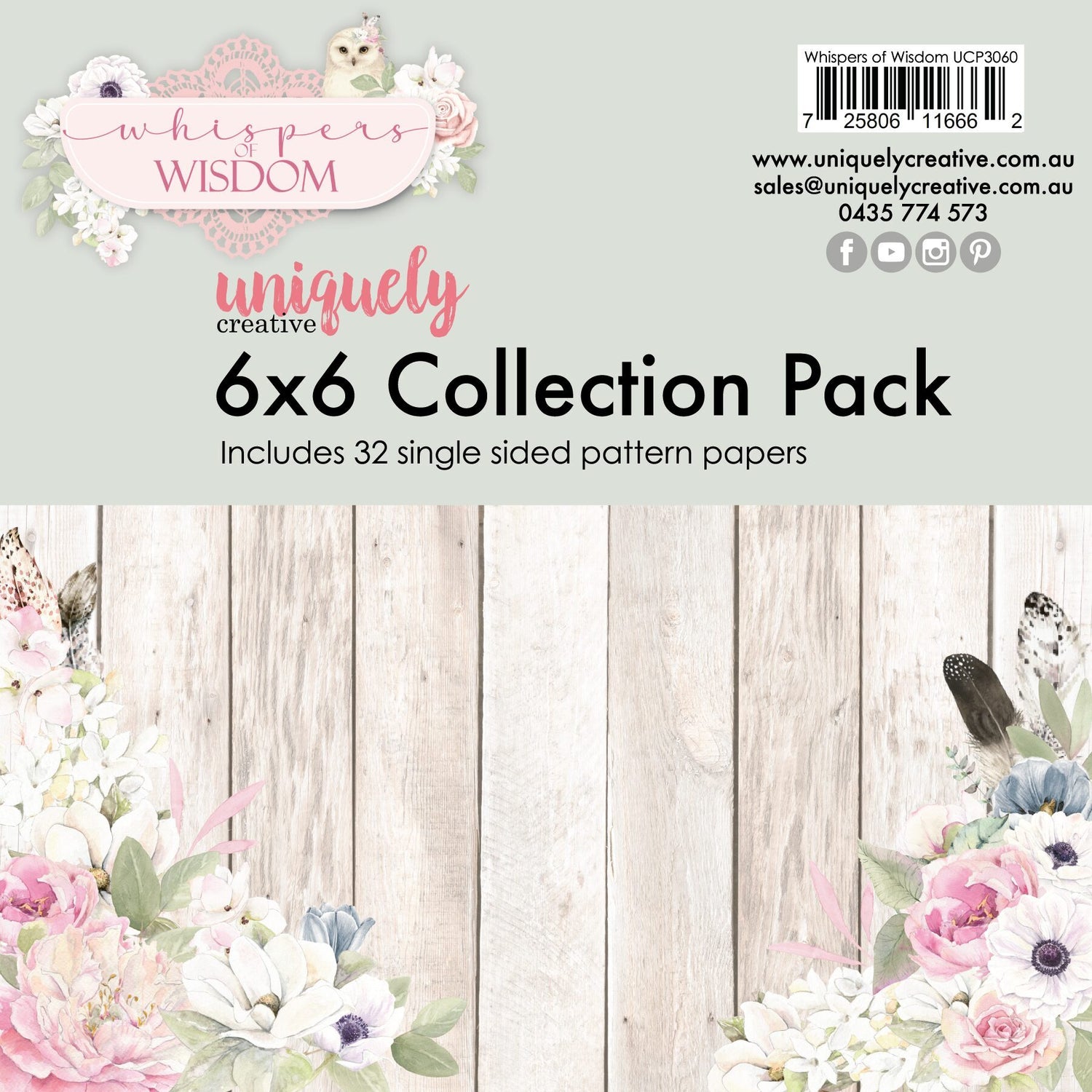 Uniquely Creative 6x6" Collecton Pack - Whispers of Wisdom