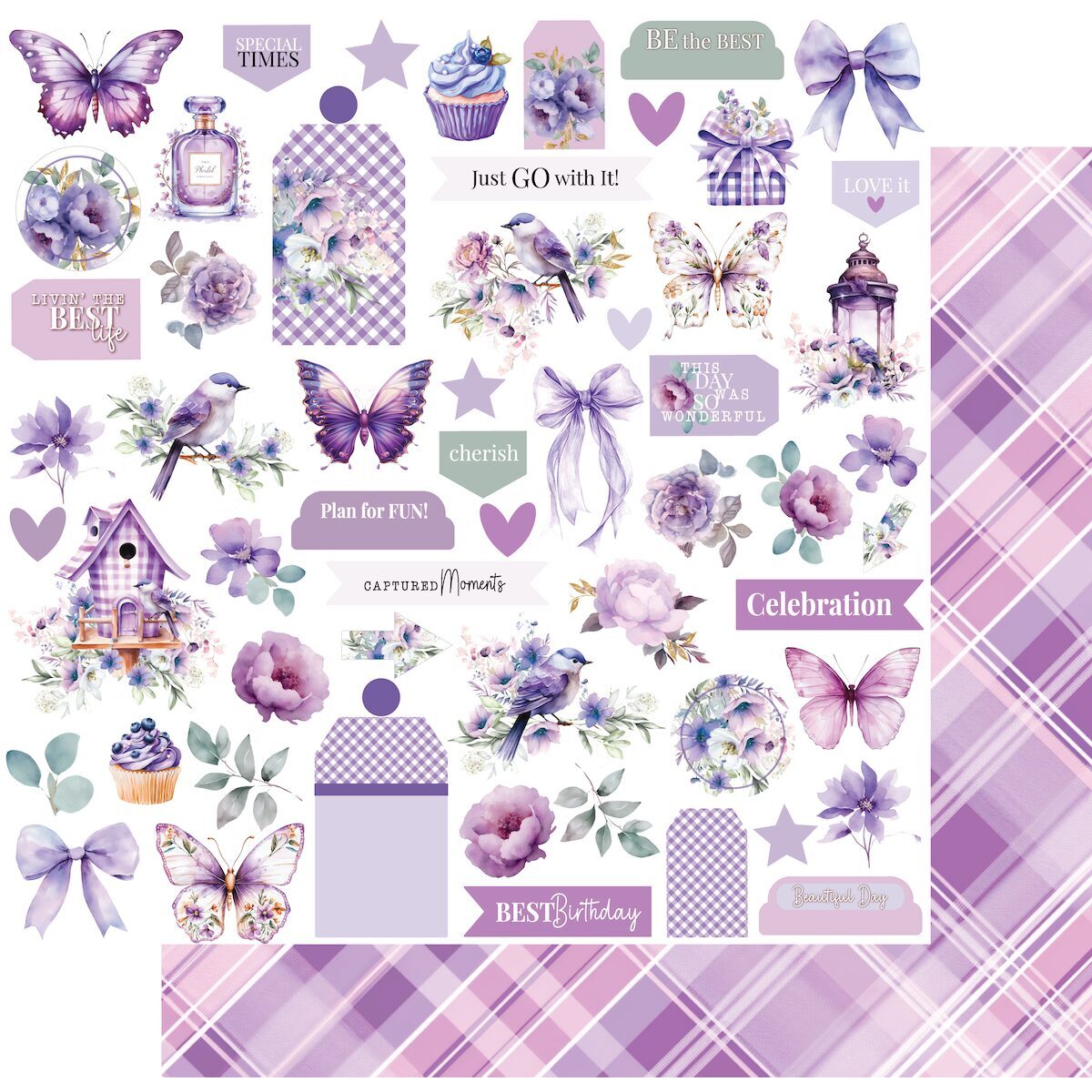 Uniquely Creative Ultraviolet Delight - Living Life's Moments Paper