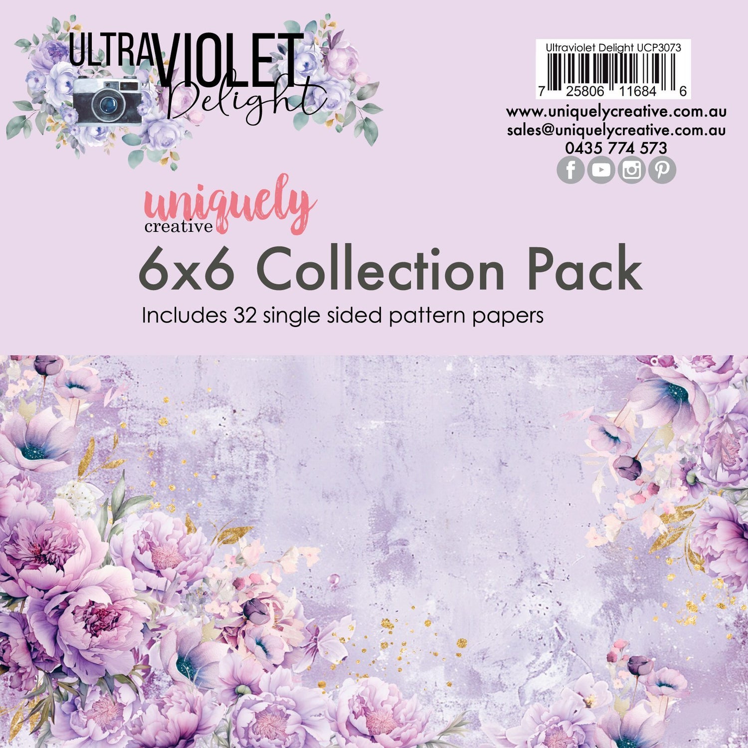 Uniquely Creative 6x6" Collection Pack - Ultraviolet Delight