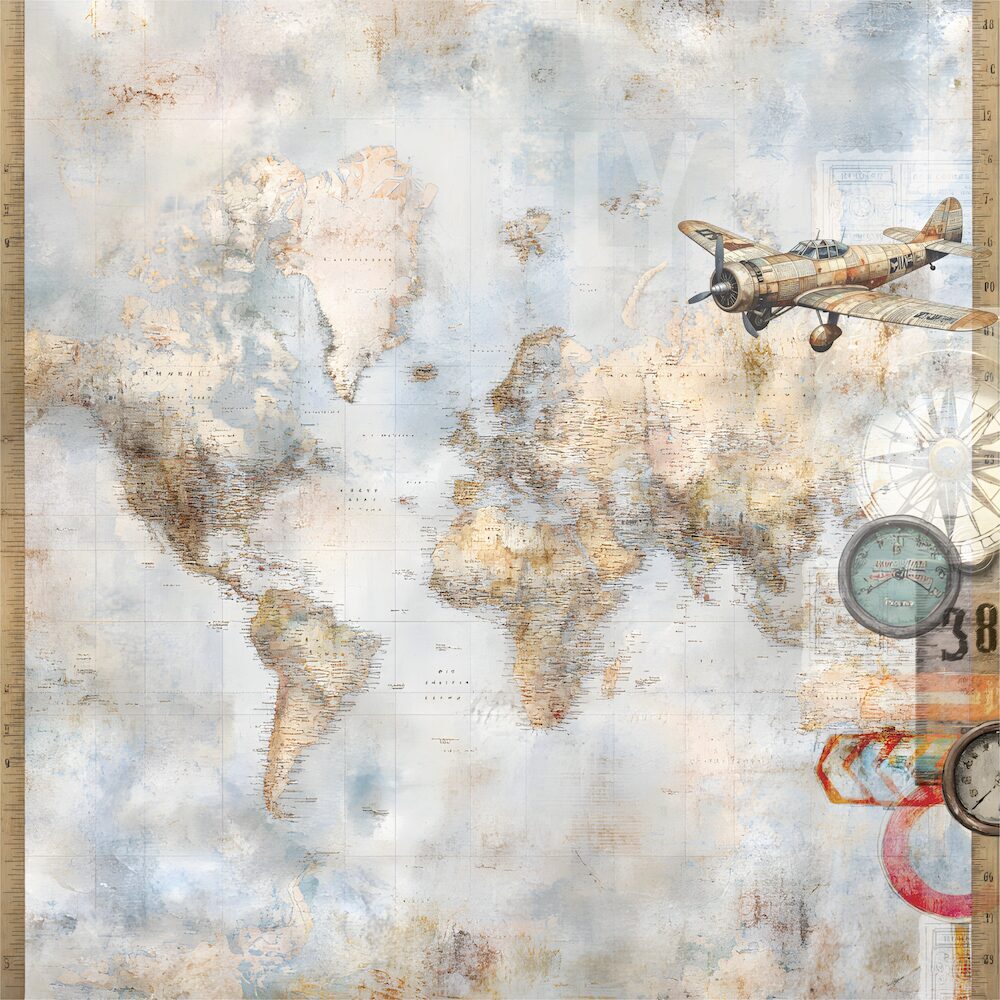 Uniquely Creative Wings & Wheels - Across the Sea Paper