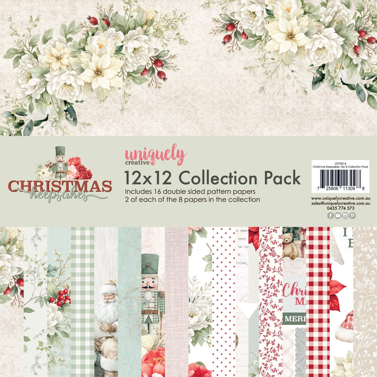Uniquely Creative 12x12" Collection Pack - Christmas Keepsakes (16 sheets)