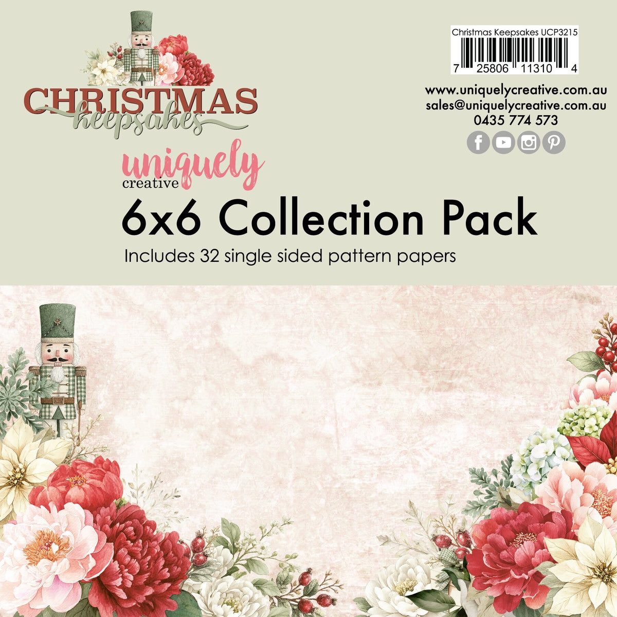 Uniquely Creative 6x6" Collection Pack - Christmas Keepsakes (32 sheets)