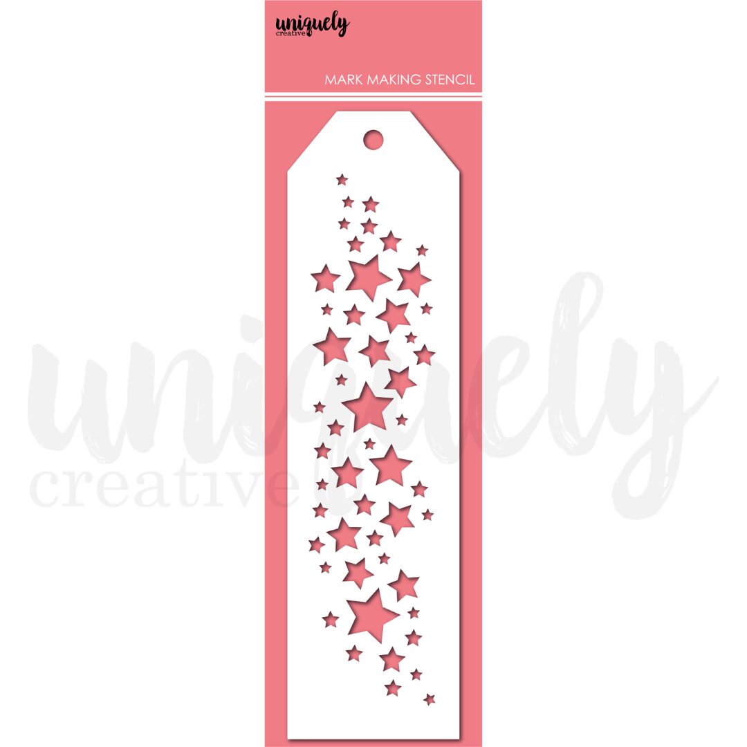 Uniquely Creative Mark Making Stencil - Star Fall