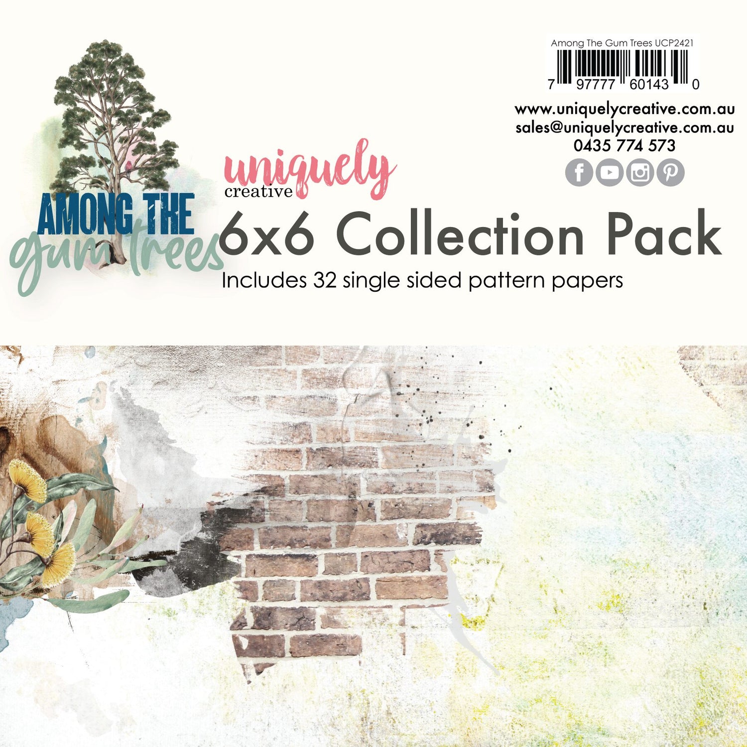 Uniquely Creative Among the Gum Trees - 6x6" Collection Pack (32 papers)