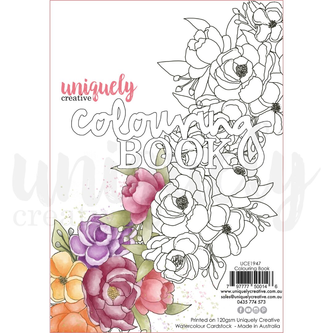 Uniquely Creative Watercolour Colouring Book