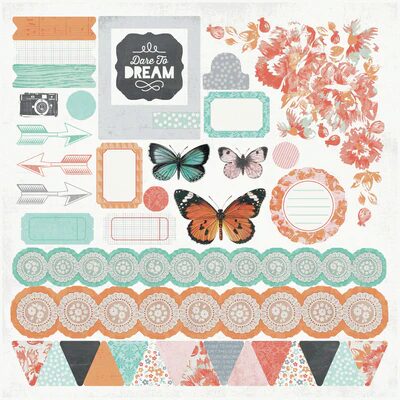 Kaisercraft 12x12" Sticker Sheet - Dream Big