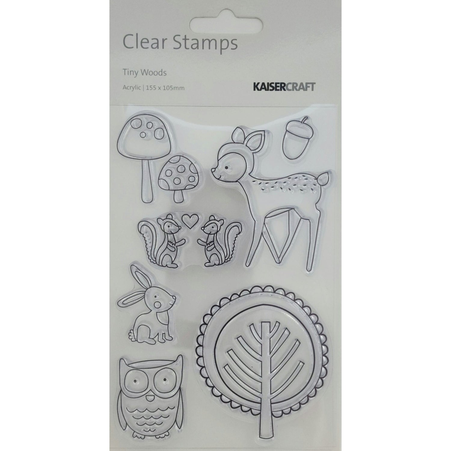 Kaisercraft Acrylic Stamp - Tiny Woods