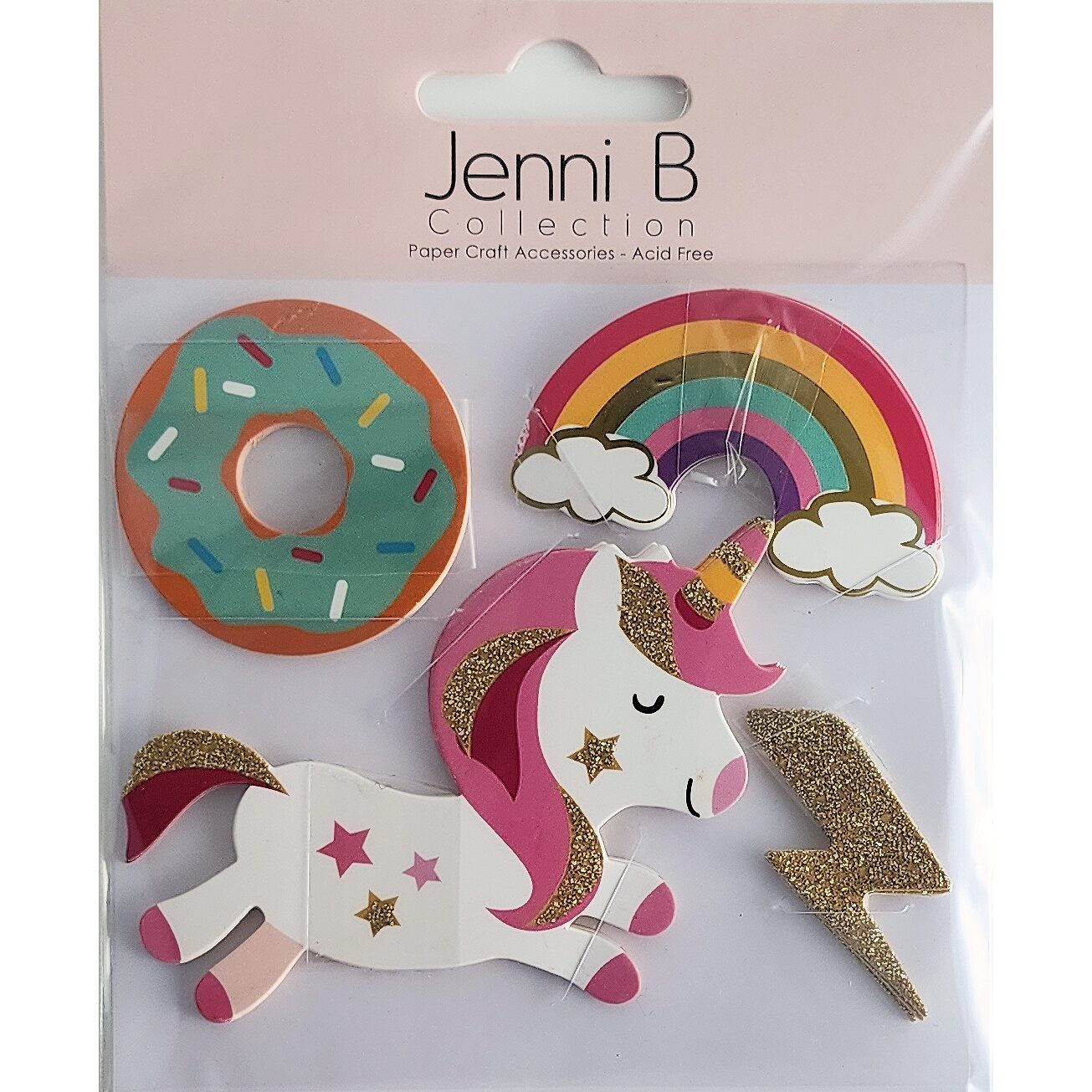 Jenni B Dimensional Stickers - Unicorn Magic