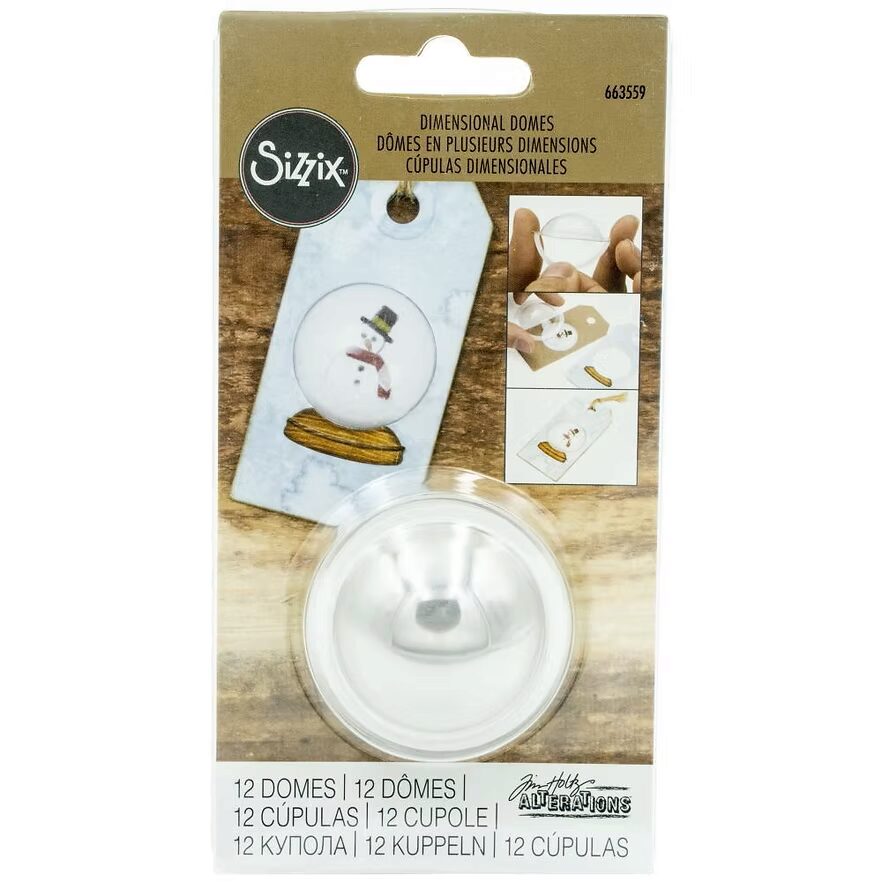 Sizzix Tim Holtz Shaker Domes - Circle 1.5"