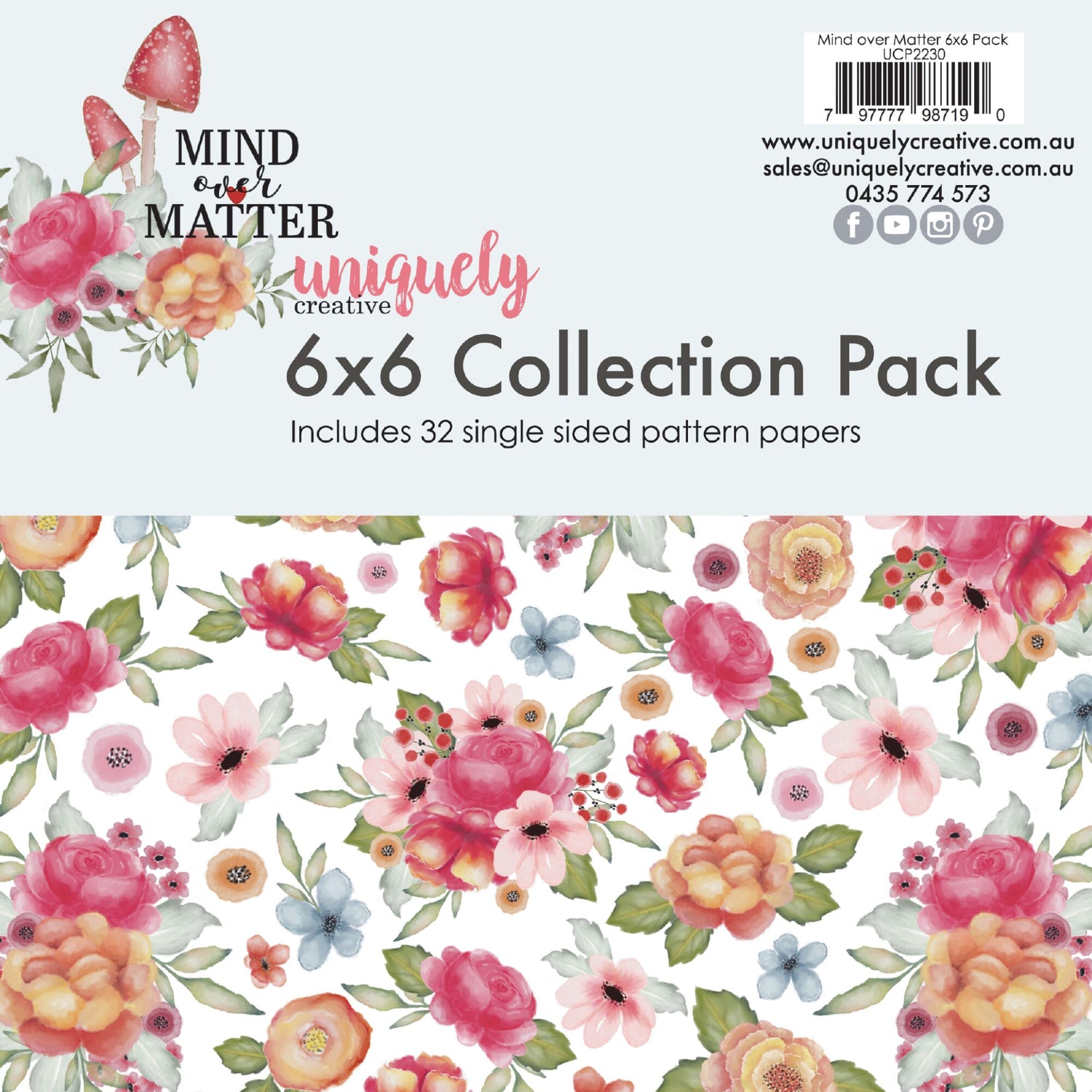 Uniquely Creative Mind Over Matter - 6x6" Collection Pack (32 papers)