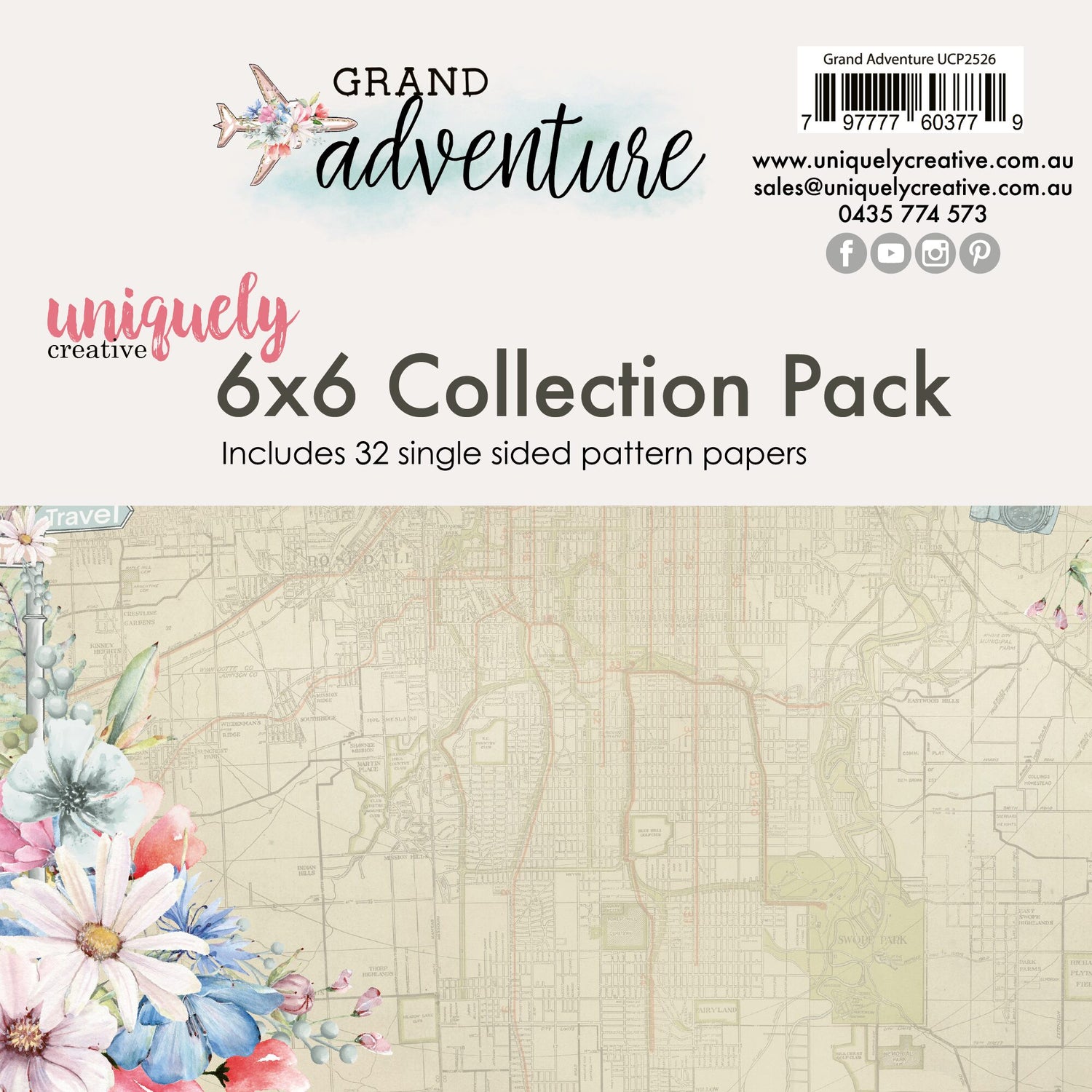 Uniquely Creative Grand Adventure - 6x6" Collection Pack (32 papers)