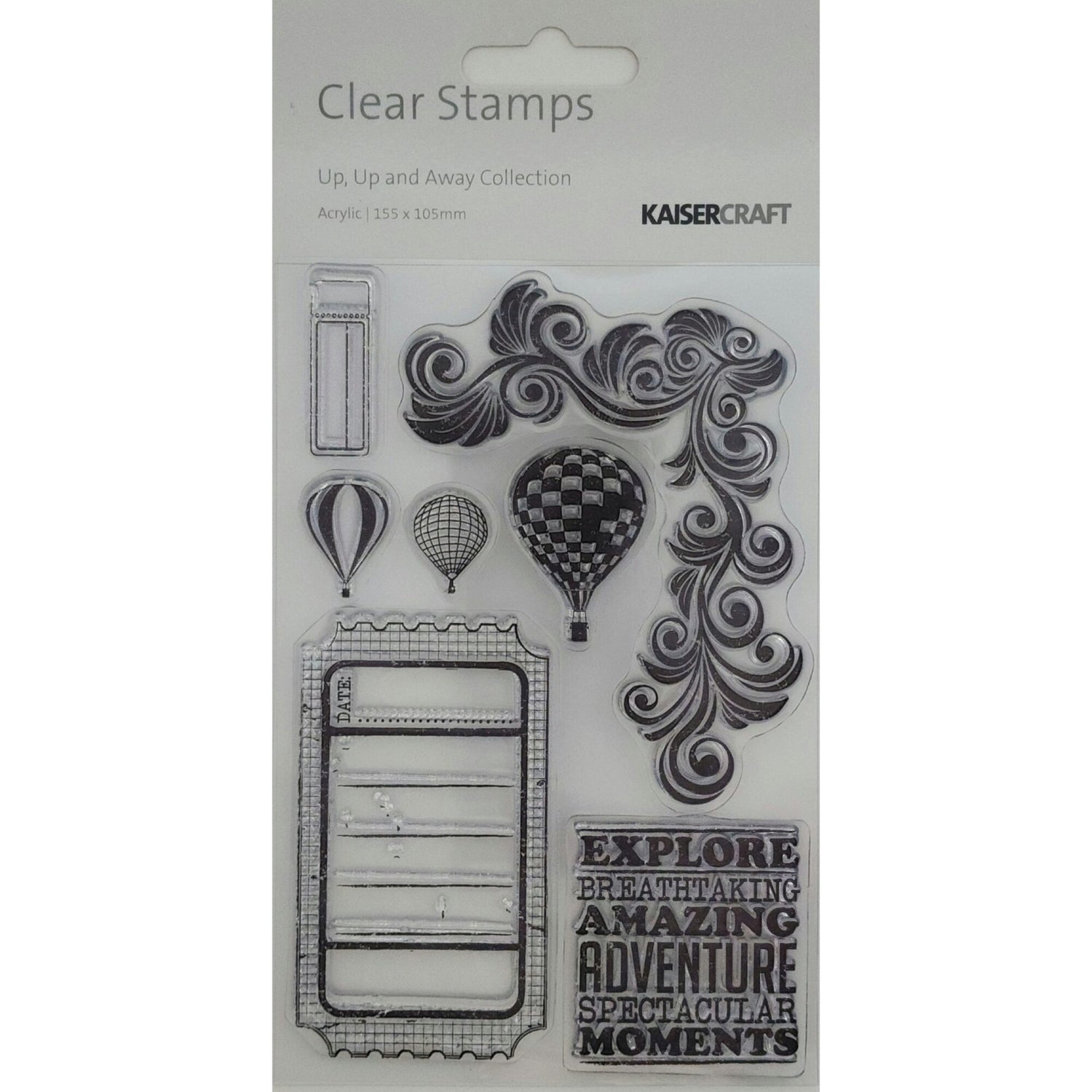 Kaisercraft Acrylic Stamp - Up, Up and Away