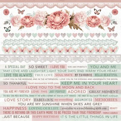 Kaisercraft 12x12" Sticker Sheet - Sage & Grace