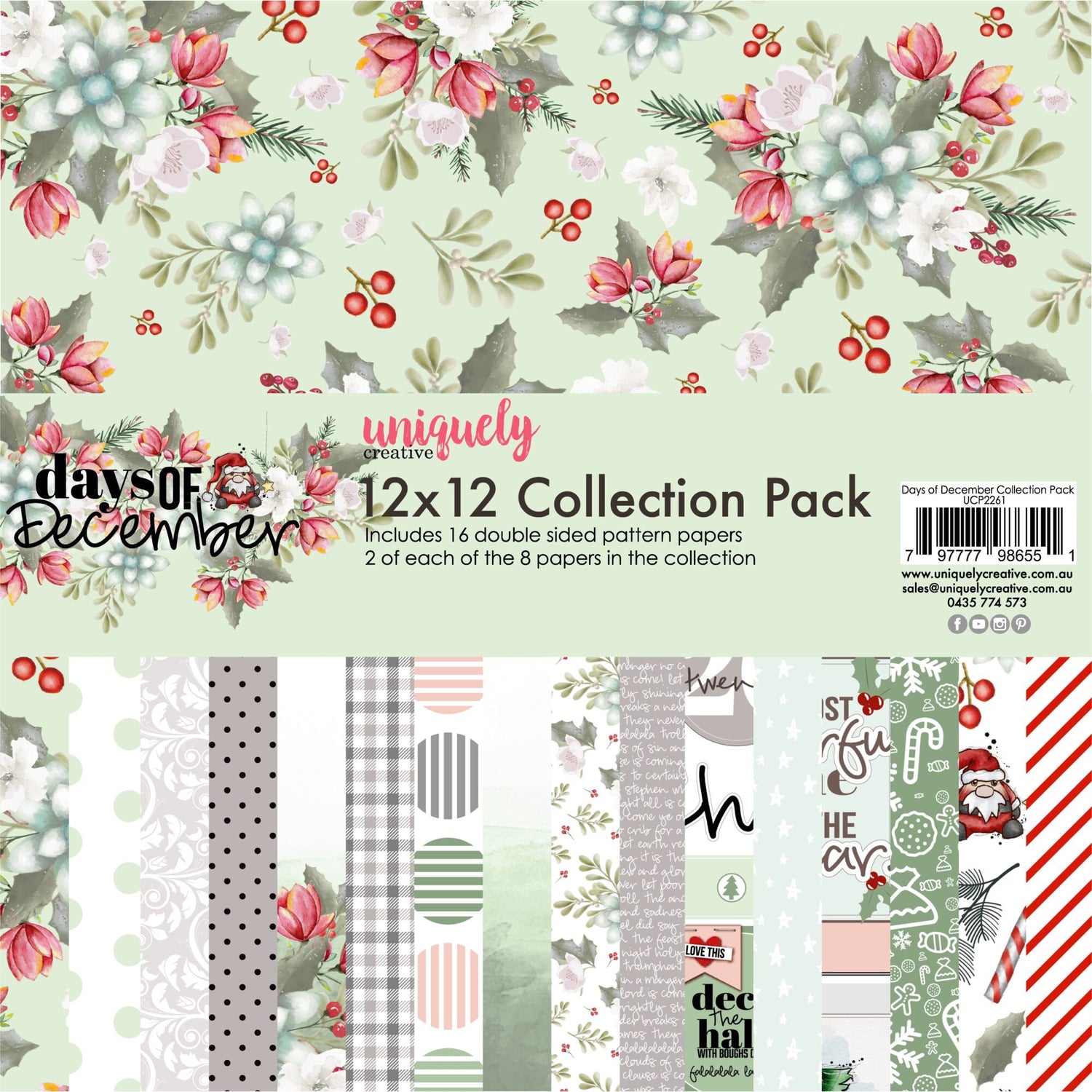 Uniquely Creative Days of December - 12x12" Collection Pack (16 papers)