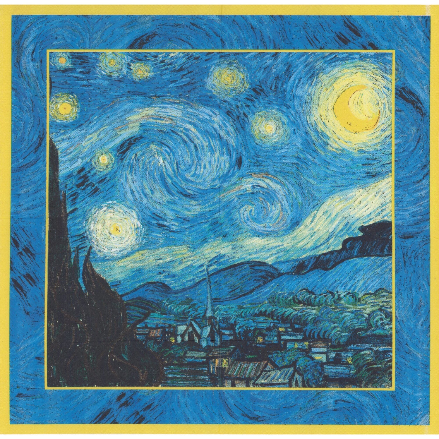 Unbranded Cocktail Napkin/Serviette - Van Gogh-Starry Night