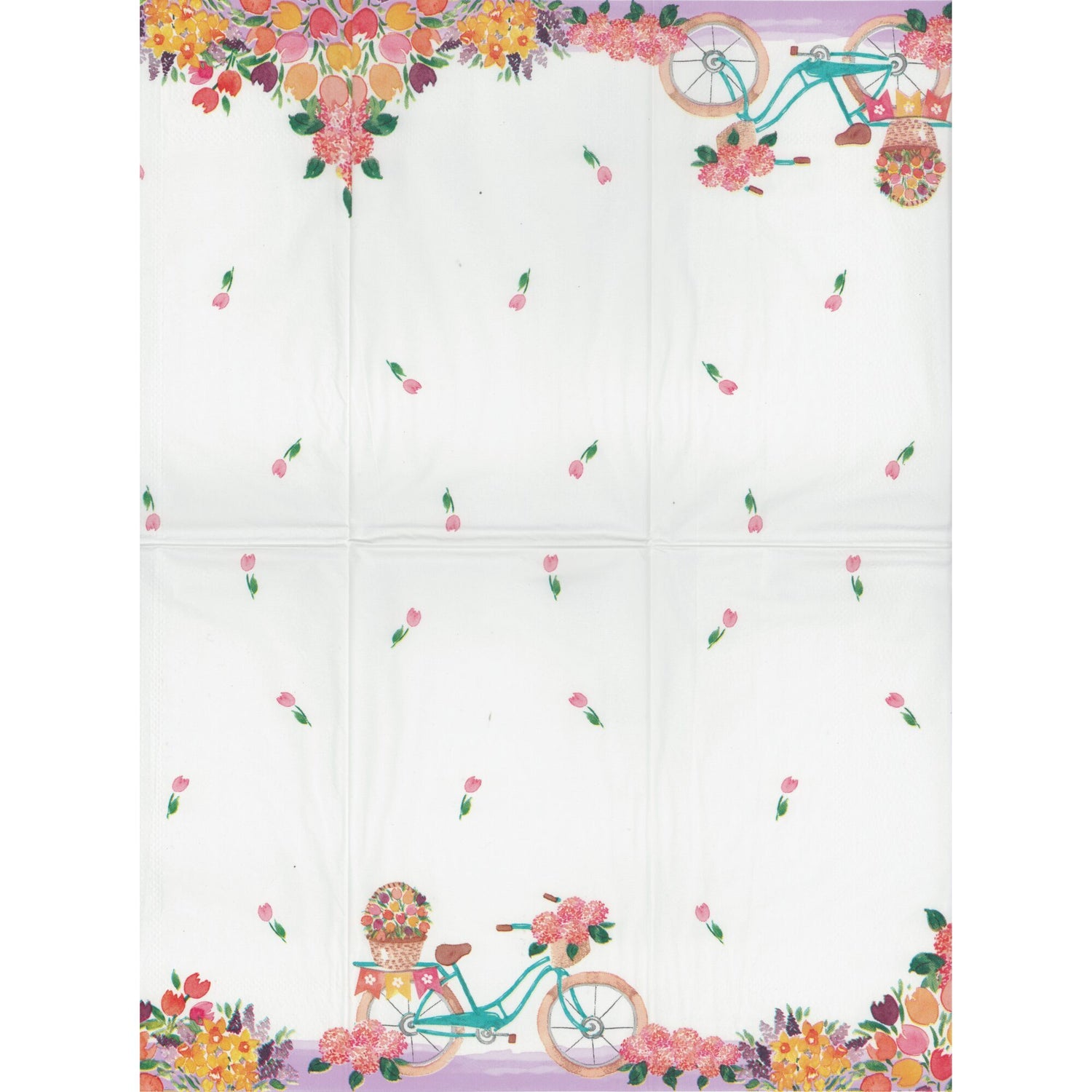 Queenwest Trading Co Napkin/Serviette - Vintage Bicycle