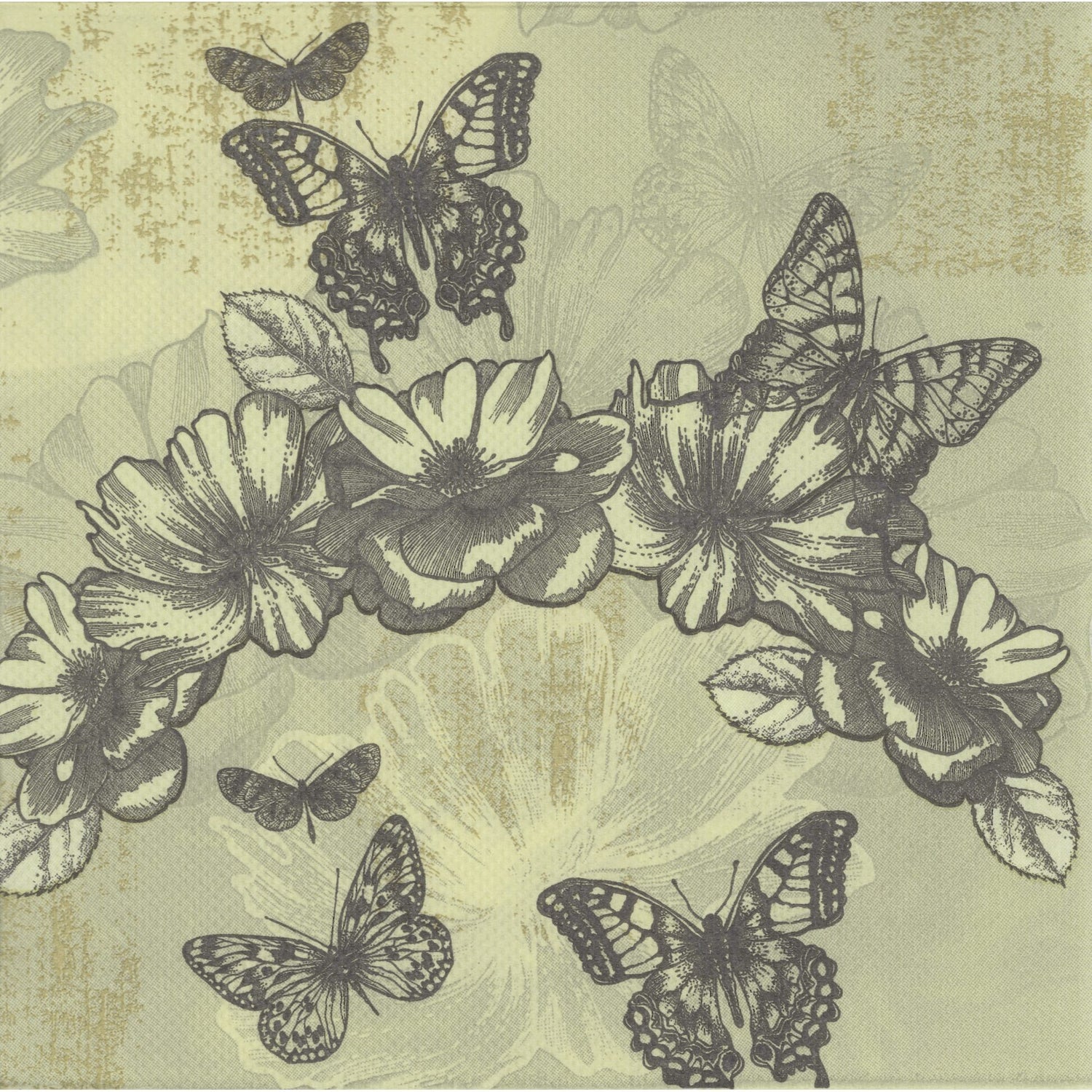 Unbranded Napkin/Serviette - Vintage Garden