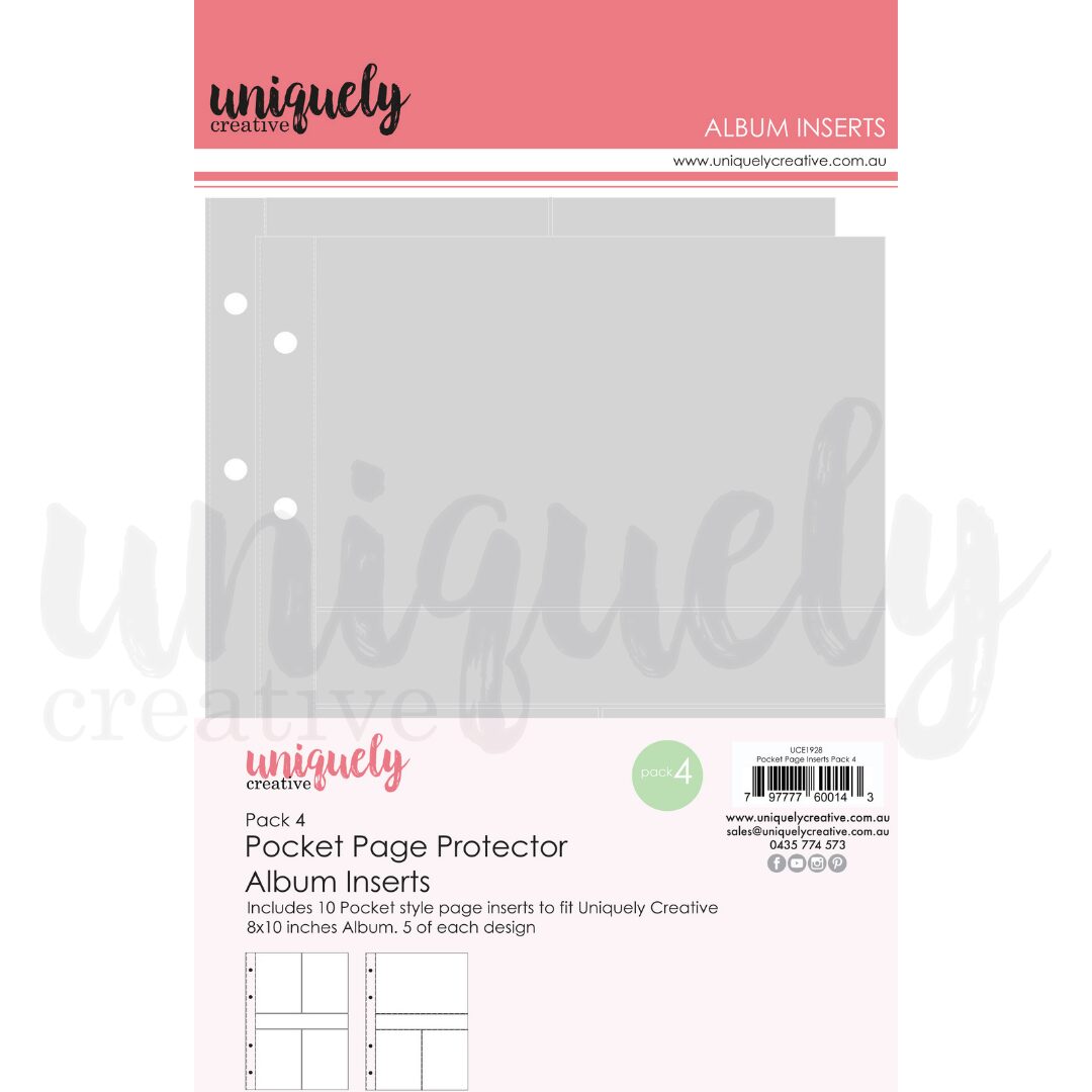 Uniquely Creative Pocket Page Inserts - Pack 4