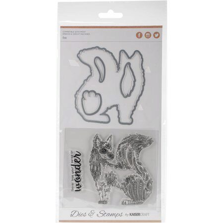 Kaisercraft Decorative Die & Stamp Set - Fox