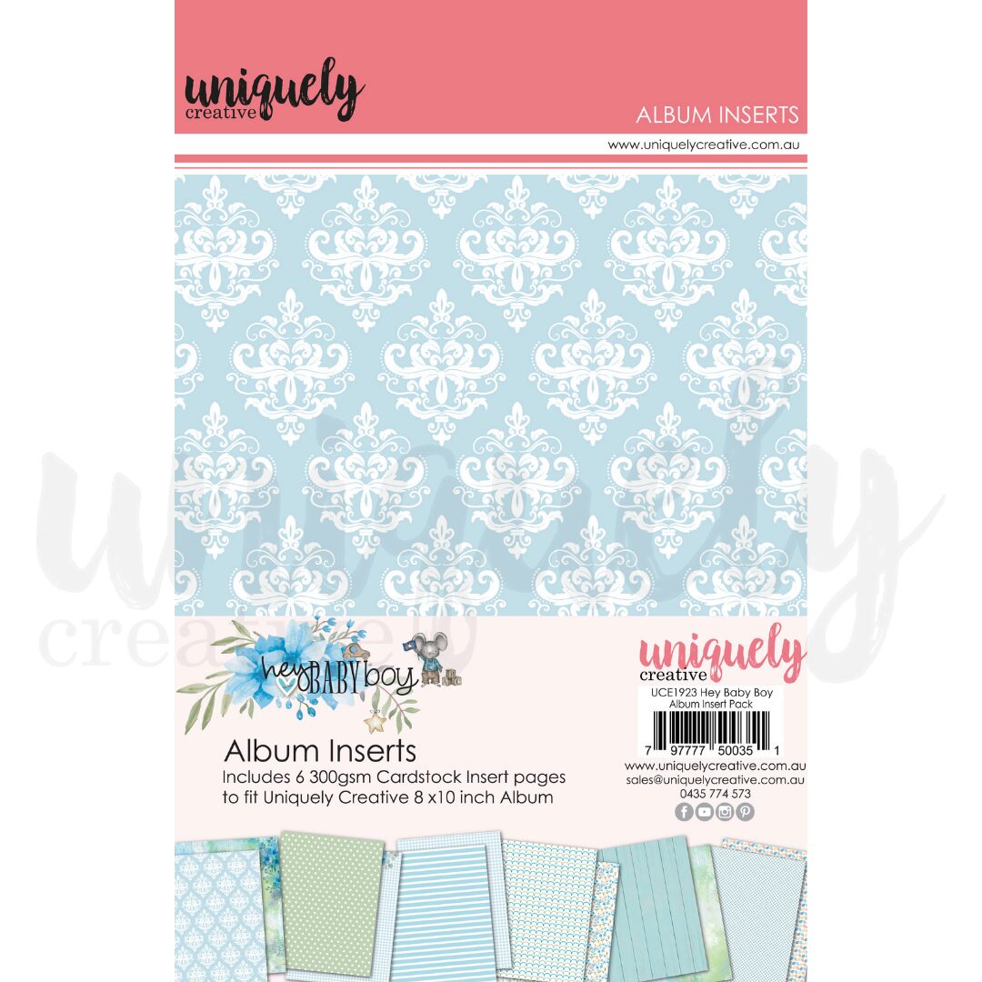 Uniquely Creative Album Inserts - Hey Baby Boy