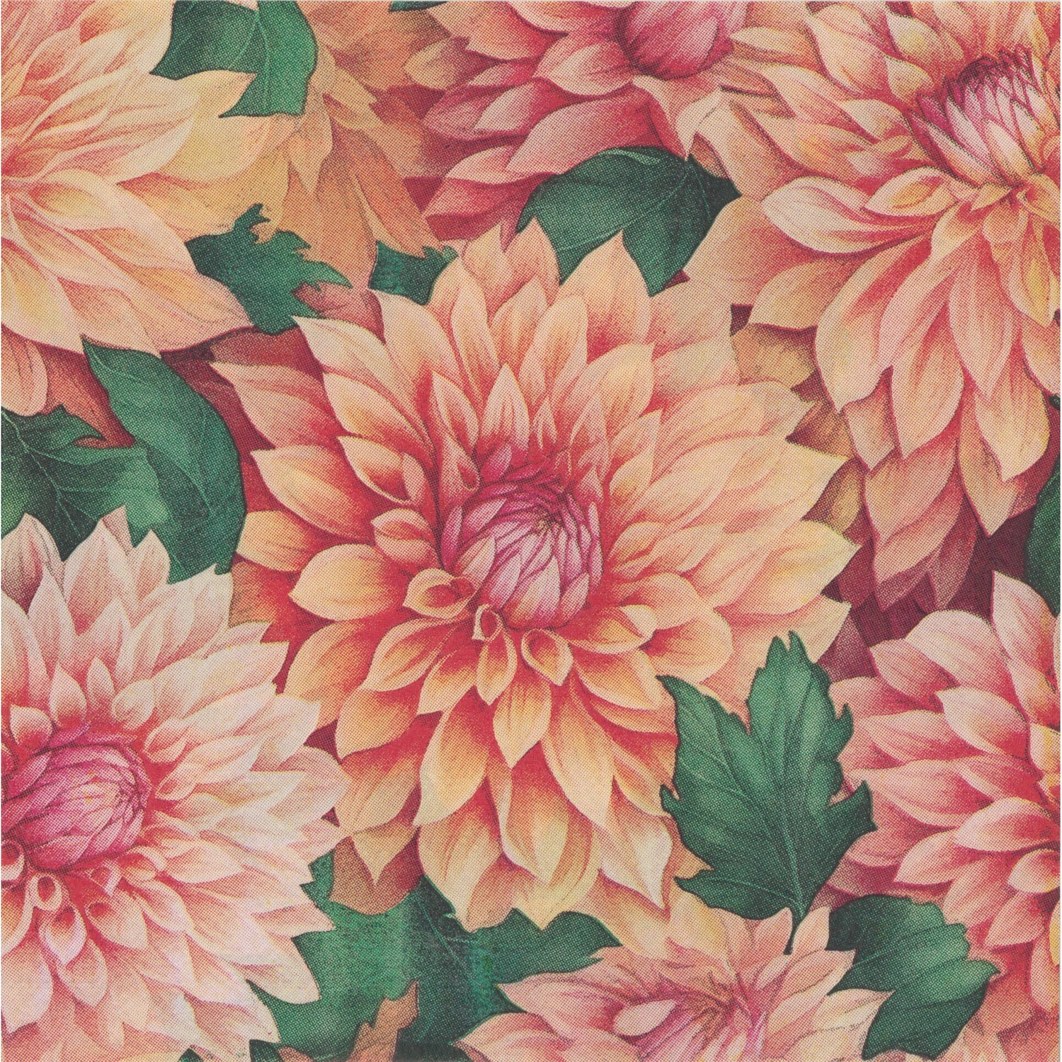 TRS Trading Group Napkin/Serviette - When Dahlia's Bloom