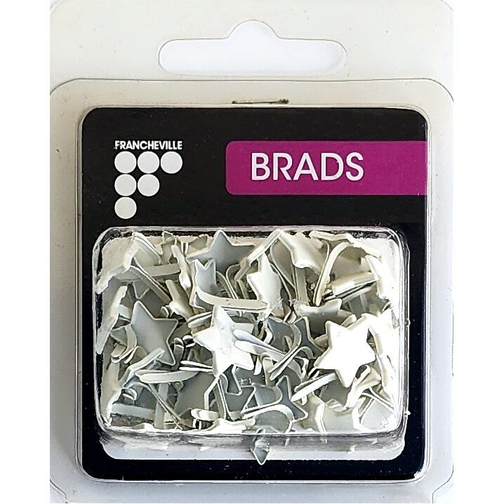 Francheville Brads - Stars - White (50pk)