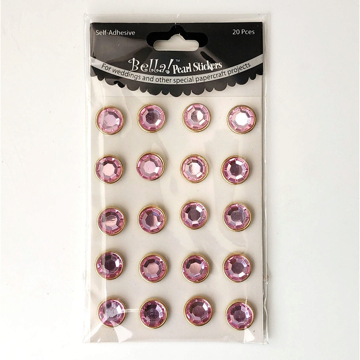 Bella! Pearl Stickers - Crystal Pink