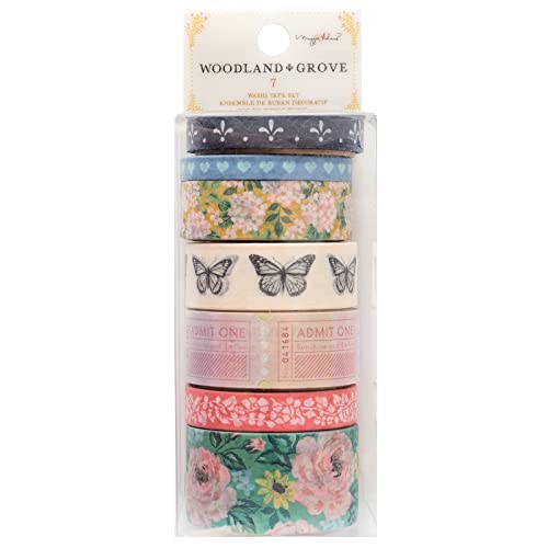 American Crafts Washi Tape Woodland & Grove - Set of 7