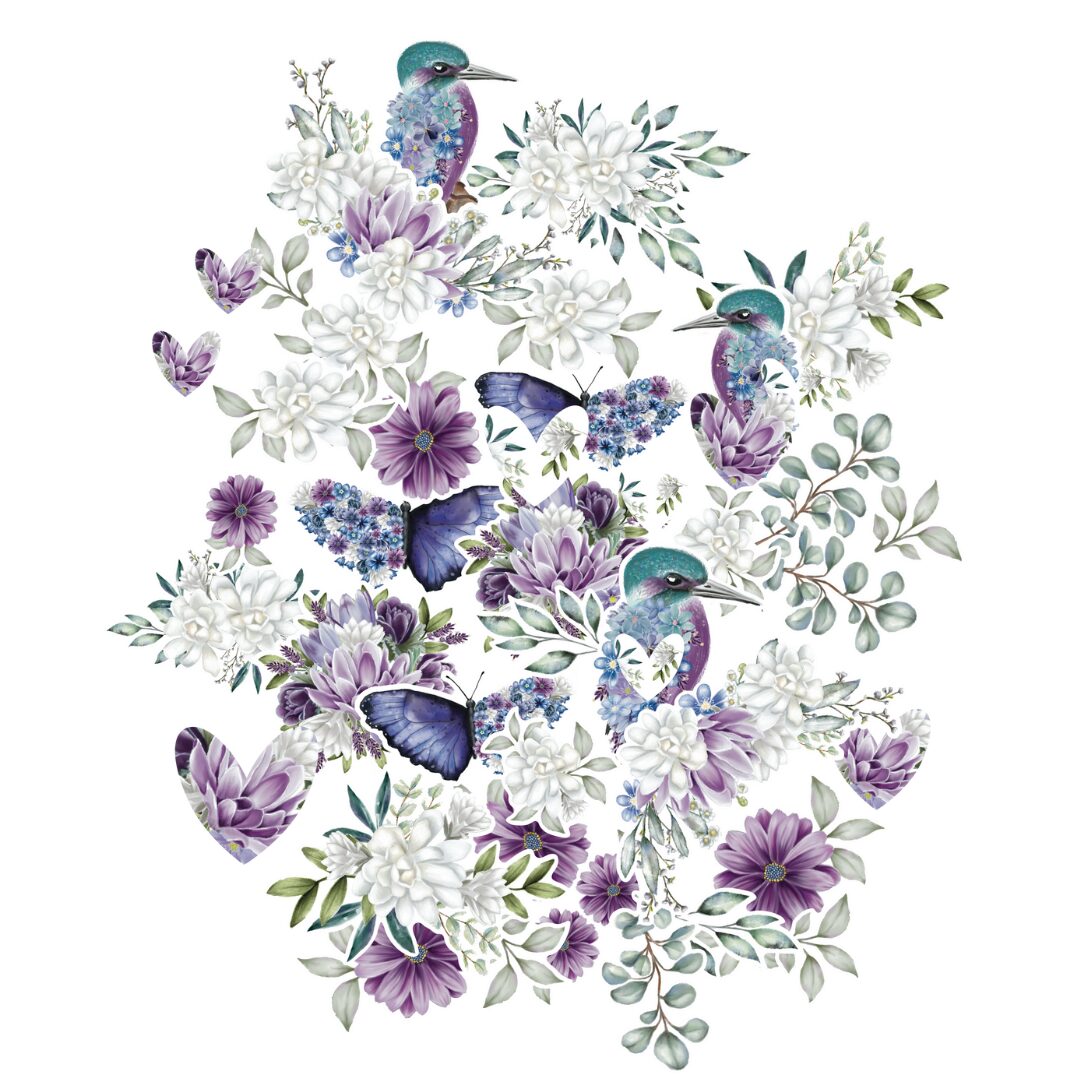 Uniquely Creative Vellum Creative Cuts - Indigo & Violet