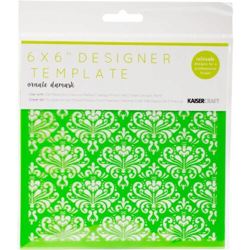 Kaisercraft 6x6" Designer Template - Ornate Demask