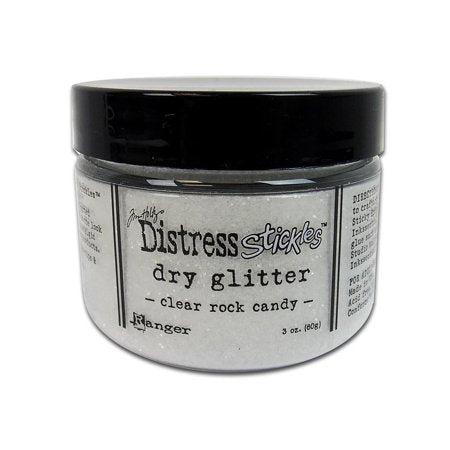Tim Holtz Distress Stickles Dry Glitter - Clear Rock Candy - 3oz