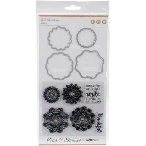 Kaisercraft Decorative Die & Stamp Set - Doilies