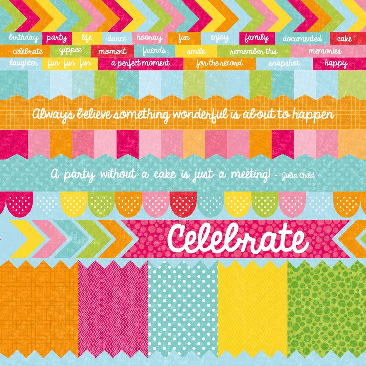 Kaisercraft 12x12" Sticker Sheet - Pop!