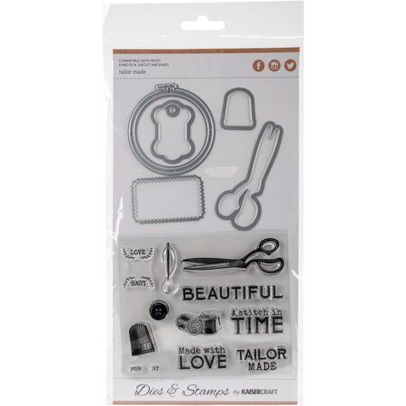 Kaisercraft Decorative Die & Stamp Set - Tailor Made