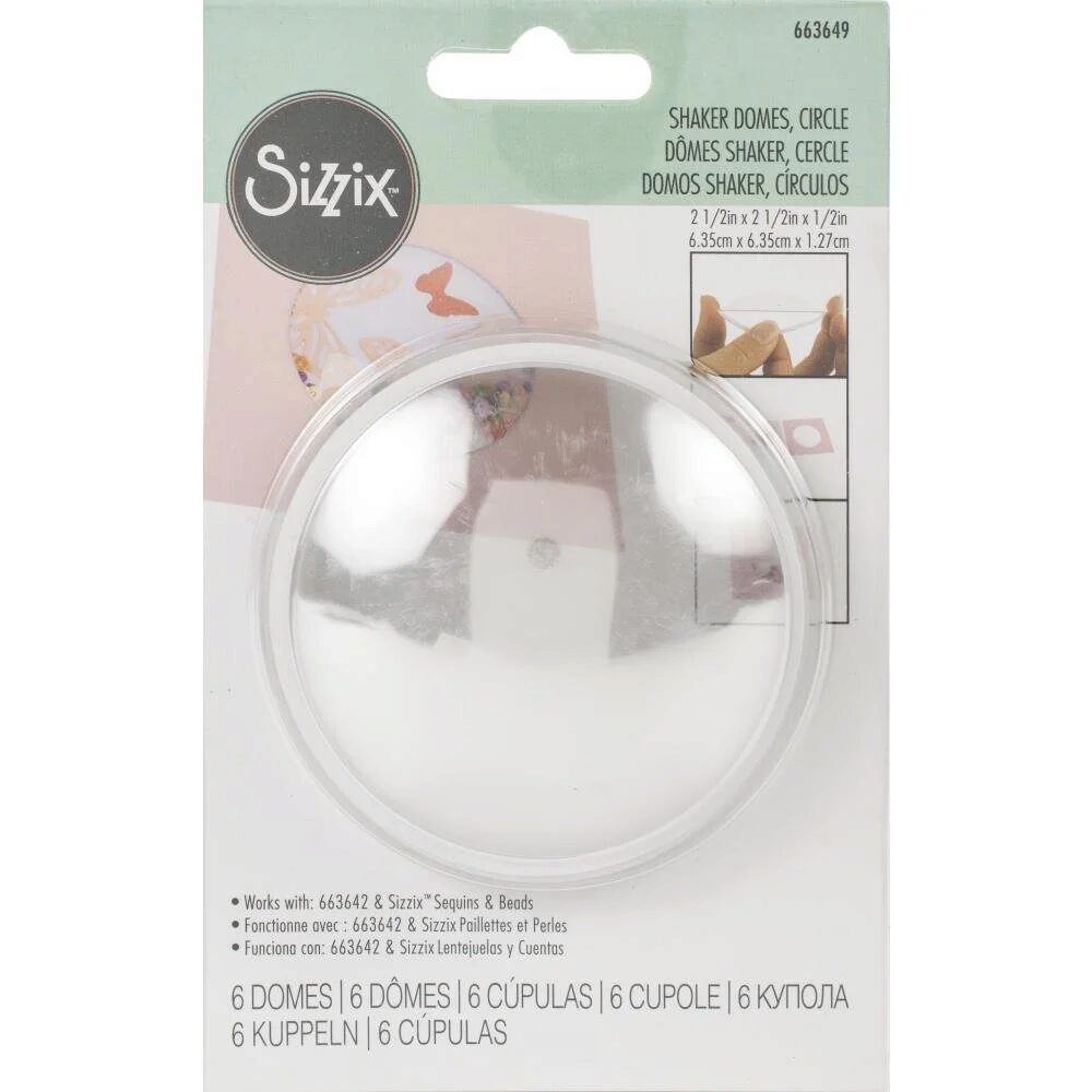 Sizzix Shaker Domes - Circle 2.5"