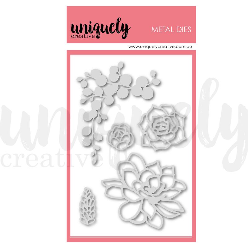 Uniquely Creative Die - Succulent Outline