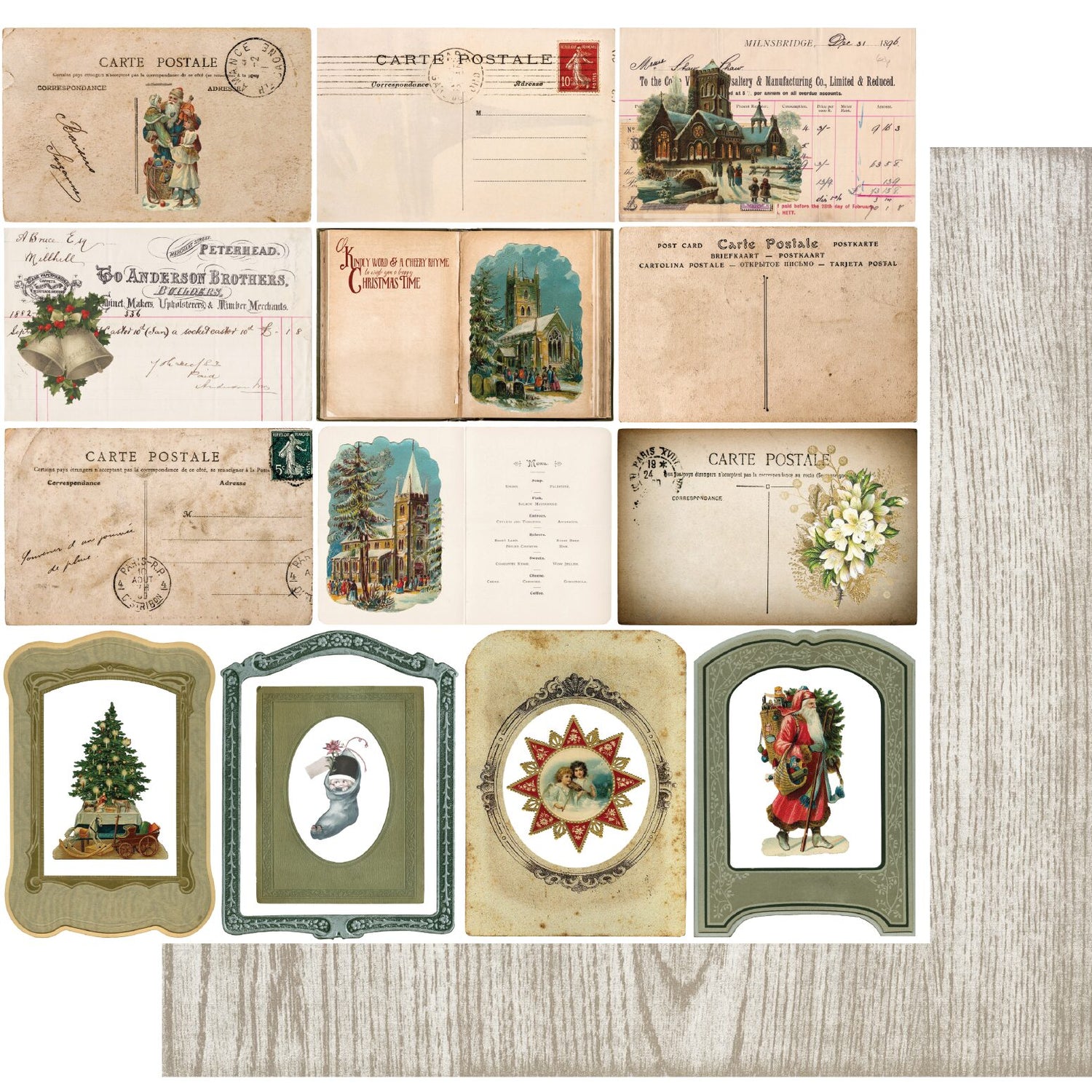 Uniquely Creative A Very Vintage Christmas - Dashing Through the Snow Paper