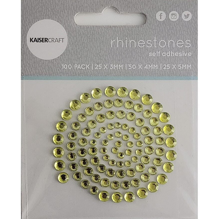 Kaisercraft Rhinestones - Yellow