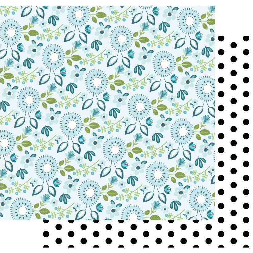Uniquely Creative Fresh Folk - Blueberry Breeze Paper