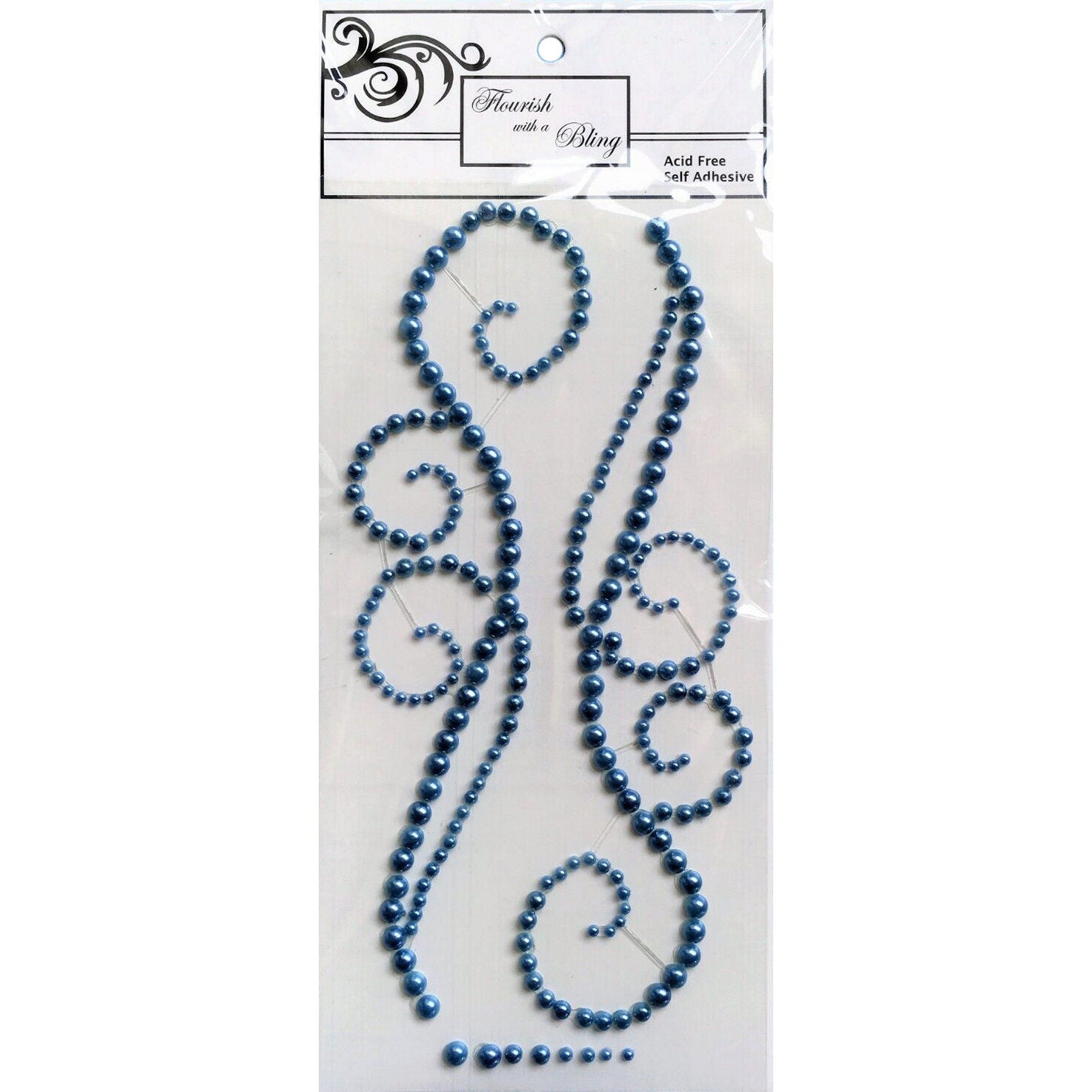 FWAB Chloe Pearl Flourish - Baby Blue