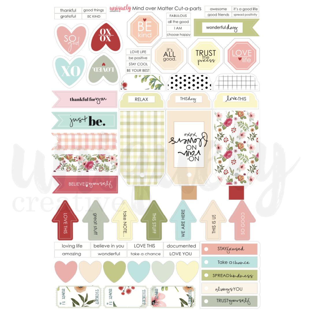 Uniquely Creative Cut-a-Part Sheet - Mind Over Matter