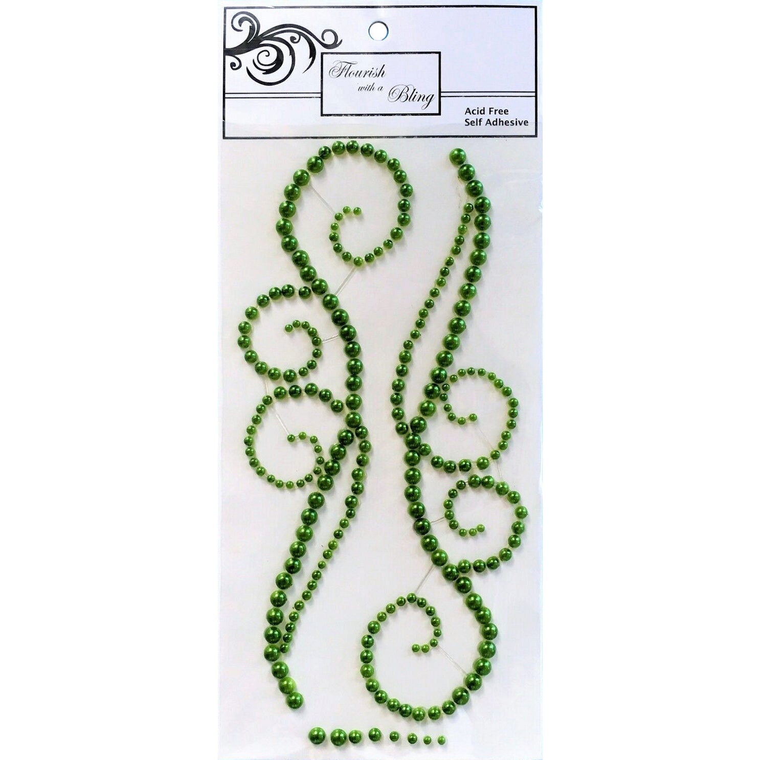 FWAB Chloe Pearl Flourish - Olive Green
