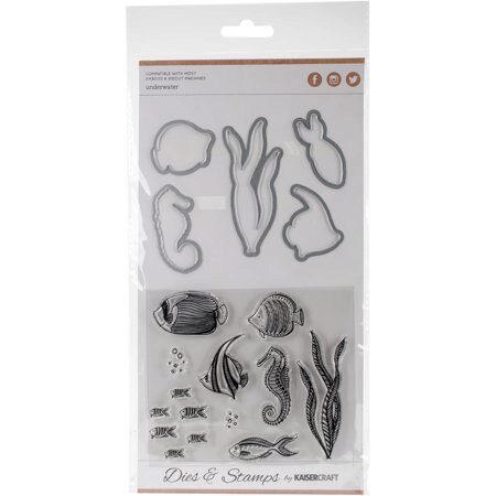 Kaisercraft Decorative Die & Stamp Set - Underwater