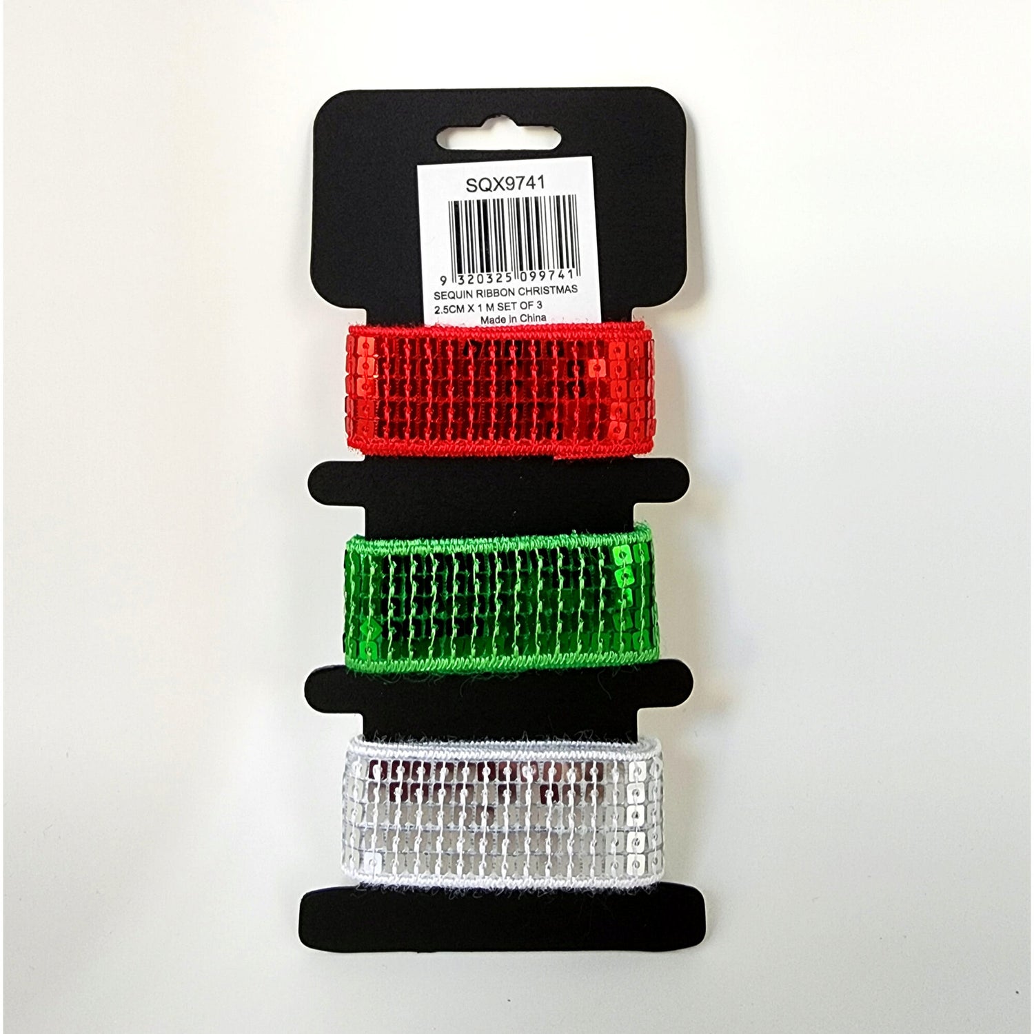 Shamrock Crafts Sequin Ribbons - Pack of 3