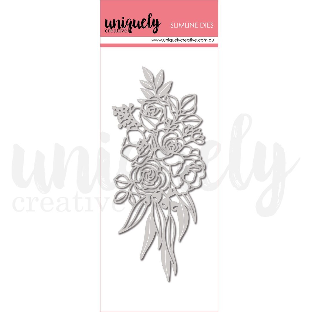 Uniquely Creative Slimline Die - Peonies Bunch