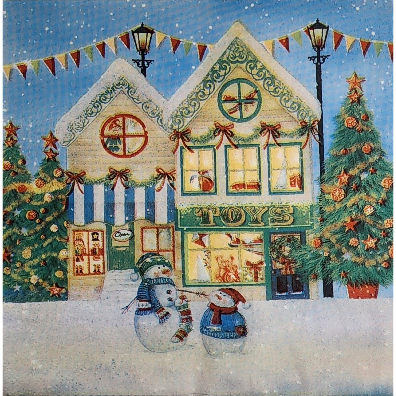 Unbranded Napkin/Serviette - Christmas Toy Shop